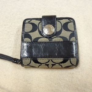 Navy Coach Small Wallet